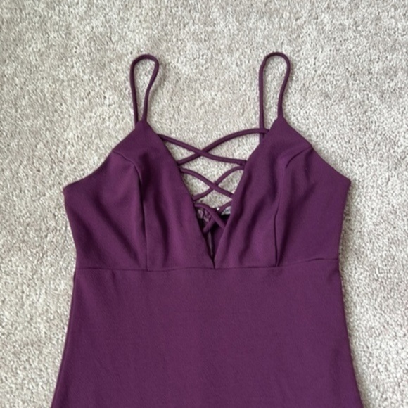 Wedding Guest Dress Sexy Spaghetti Strap Midi Dress - Picture 2 of 3